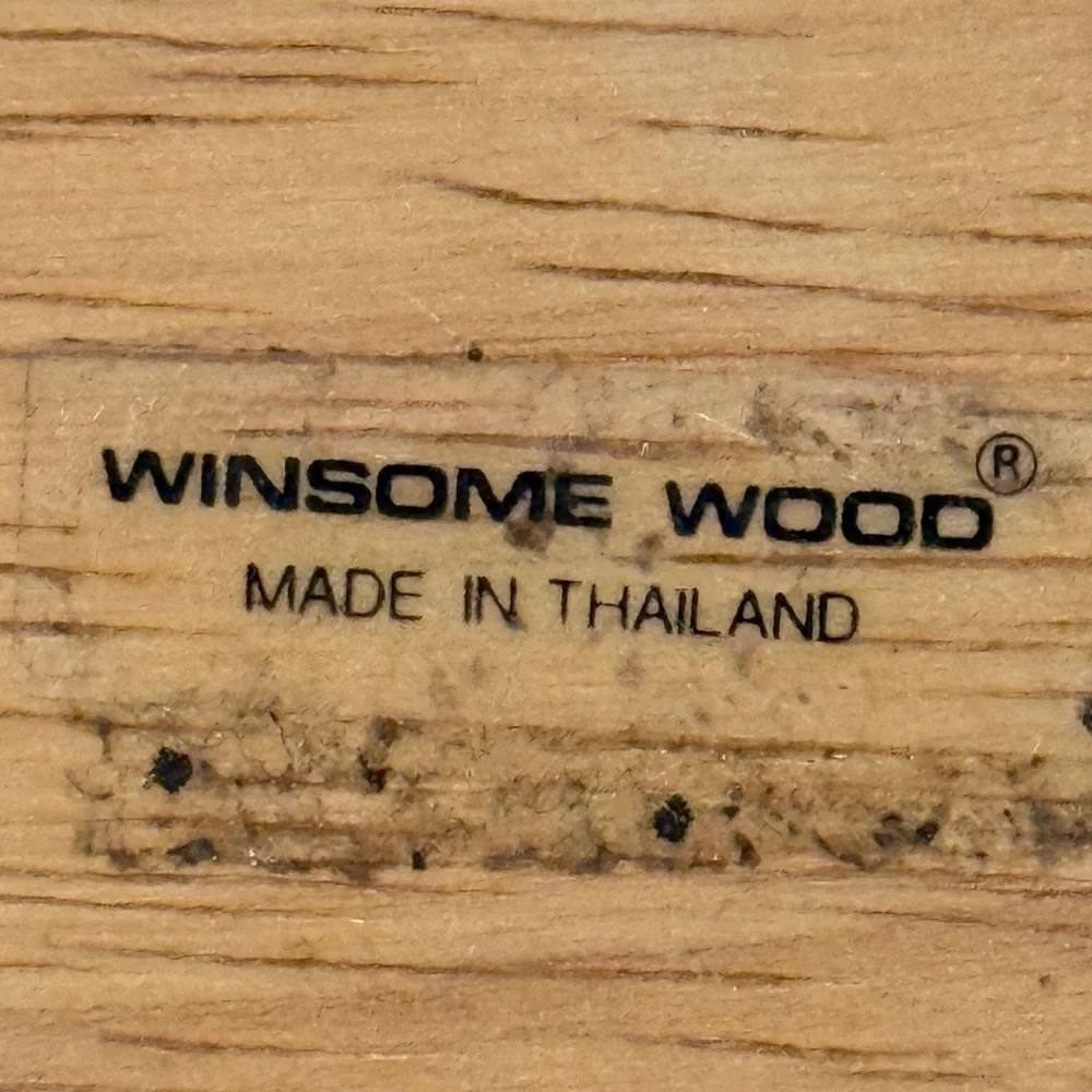 Vintage Ice Bucket wood made in Thailand